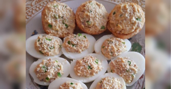 Фаршировані яйця з тунцем: гості будуть у захваті