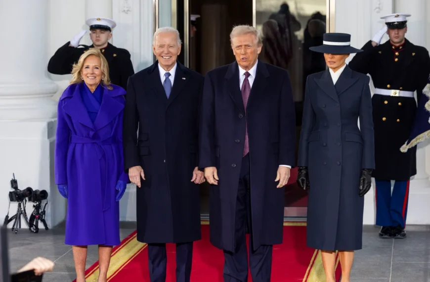 Байден із дружиною привітали Дональда та Меланію Трампів у Білому домі