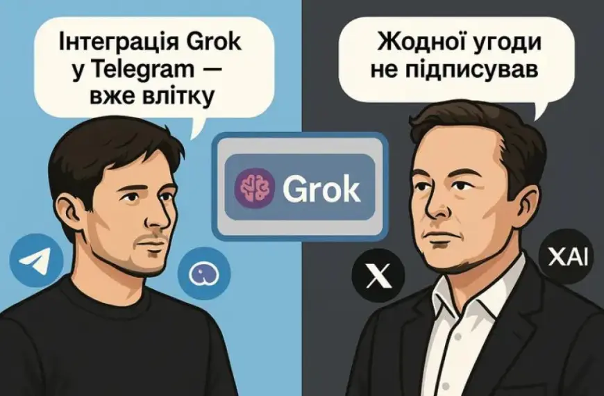 Маск і Дуров розходяться в думках щодо шоу – чи буде Грок у Telegram?