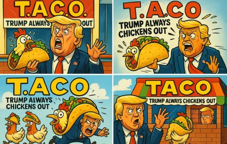 ТАКО – Трамп завжди злякається – Меми про Трампа та чому він завжди злякається