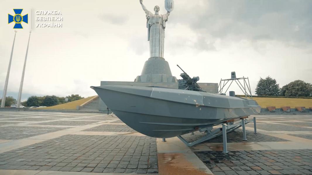 Морський безпілотник Sea Baby СБУ, який зараз виставлений у музеї