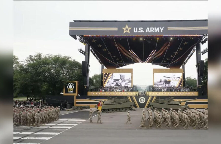 Парад на тлі протестів: як американці “привітали” президента Трампа з 79-річчям