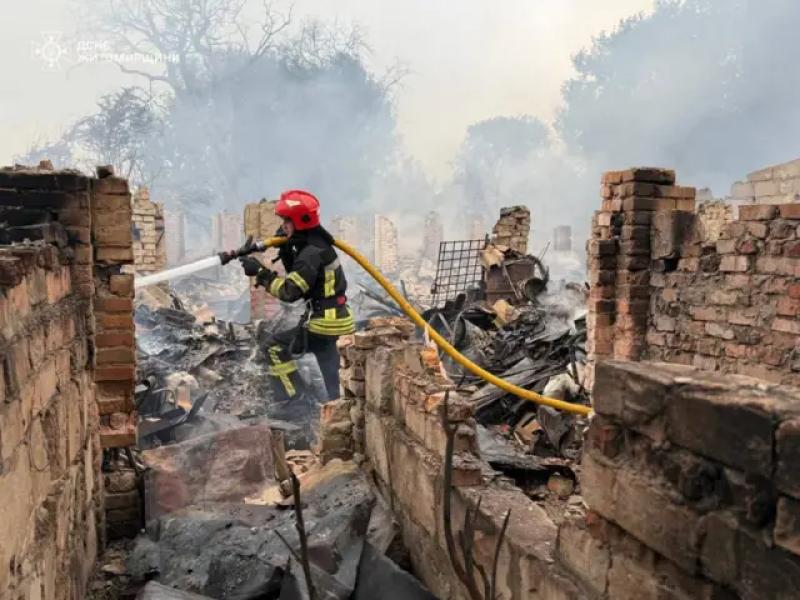 Наслідки атаки російських дронів на Житомирщині 