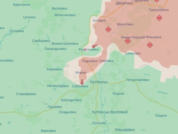 карта оборони Куп’янська