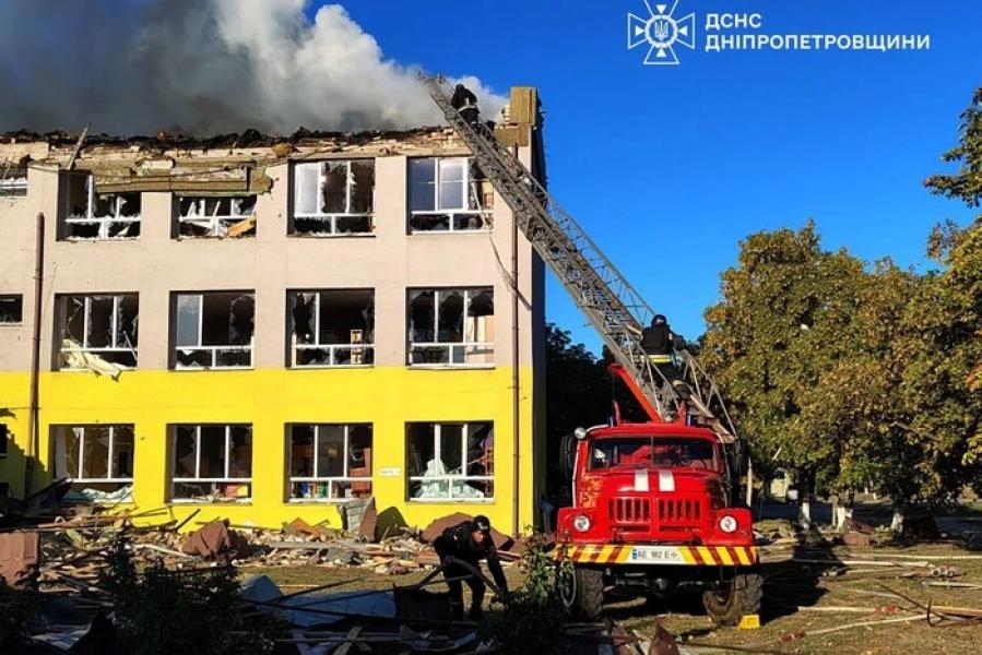 Росіяни атакували навчальний заклад на Дніпропетровщині (фото)
