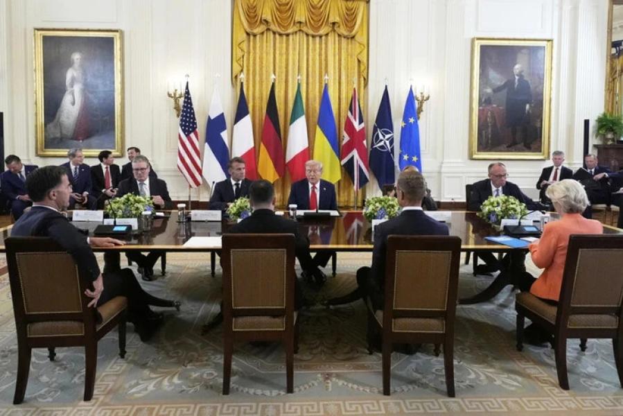Зустріч Зеленського та Трампа з європейськими лідерами: повне відео
