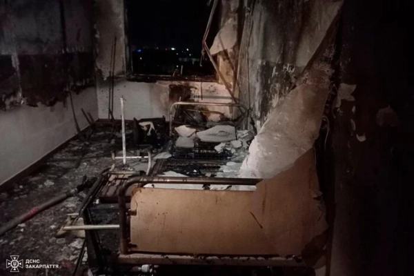 В Ужгородській лікарні сталася пожежа: загинув 74-річний пацієнт