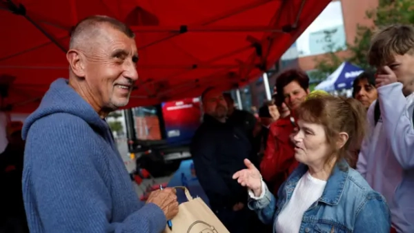 Лідер руху ANO Бабіш на зустрічі з виборцями