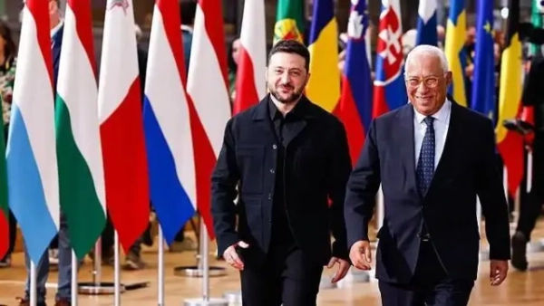 Володимир Зеленський та Антоніу Кошта перед самітом у Брюсселі