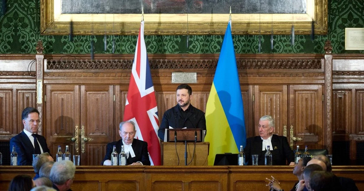 Volodymyr Zelenskyy in London