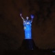 Монумент «Батьківщина-мати» прикрасили у кольори прапора ЄС з нагоди Дня Європи 12