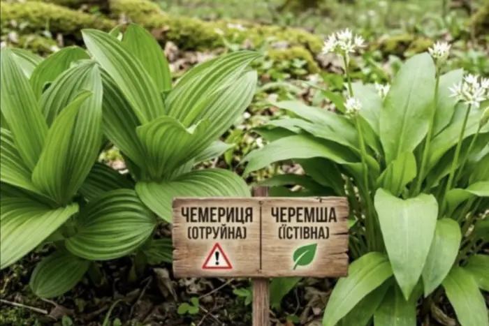 Неправильний вибір може призвести до смерті. Медики розповіли, як відрізнити дикий часник від отруйної морозника 15 Неправильний вибір може призвести до смерті. Медики розповіли, як відрізнити дикий часник від отруйної морозника 6