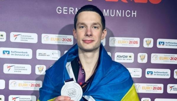 Україна виборола ще одну срібну медаль на Чемпіонаті Європи з тхеквондо в Мюнхені