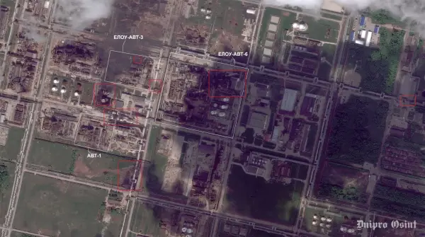Рязанський НПЗ майже зруйновано: з'явилися нові супутникові фотографії 8