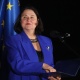 Монумент «Батьківщина-мати» прикрасили у кольори прапора ЄС з нагоди Дня Європи 11