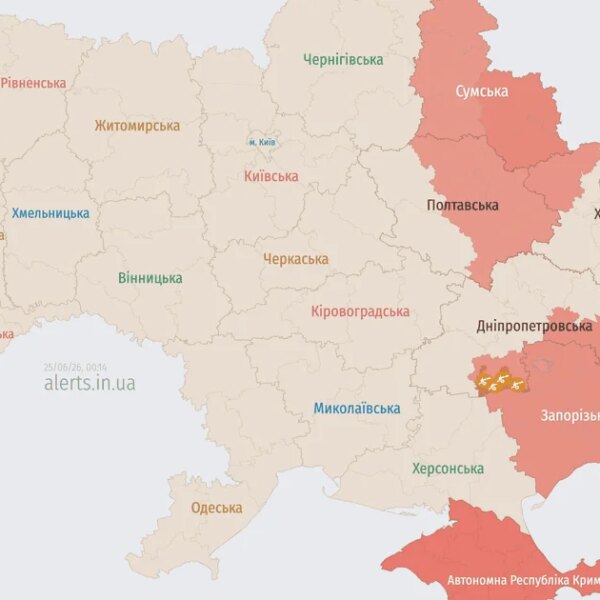 Російські дрони-камікадзе націлені на Україну: траєкторія польоту
