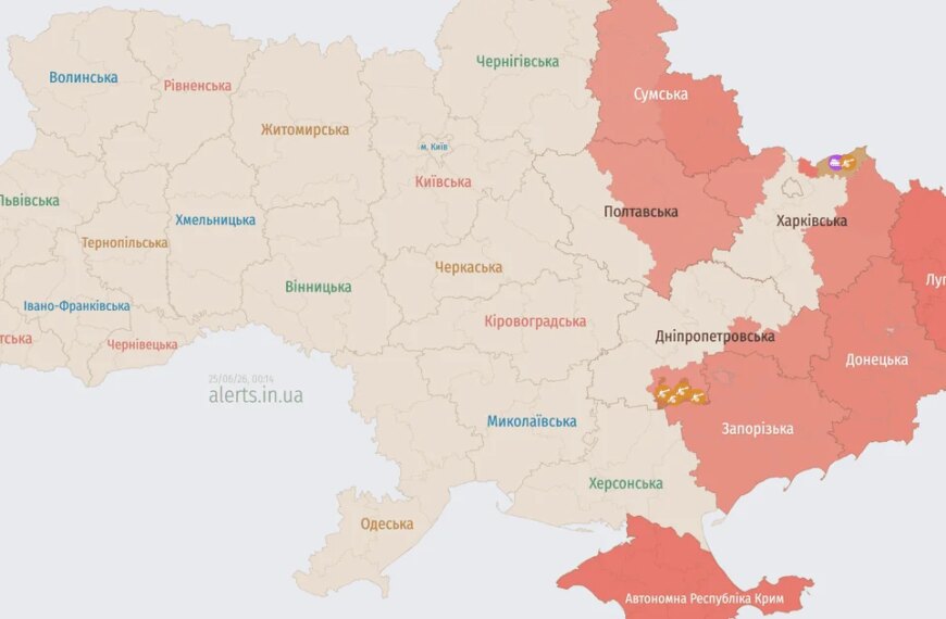 Російські дрони-камікадзе націлені на Україну: траєкторія польоту