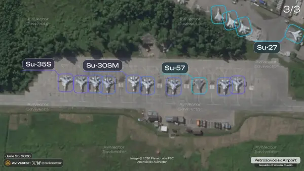 Російська Федерація нарощує військові об'єкти: супутникові знімки свідчать про модернізацію двох аеродромів 12