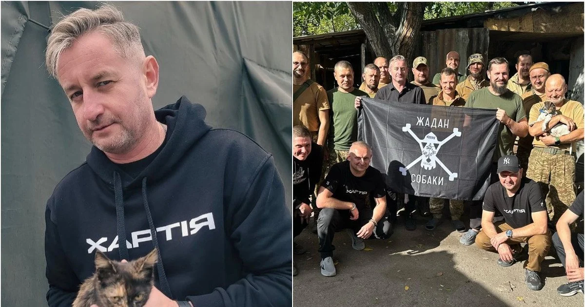 Сергій Жадан з гуртом і військовими Сергій Жадан з гуртом і військовими