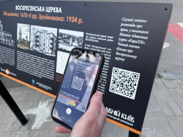 У Києві з'явився інформаційний стенд, присвячений зруйнованій Воскресенській церкві на Подолі 5 У Києві з'явився інформаційний стенд, присвячений зруйнованій Воскресенській церкві на Подолі 5