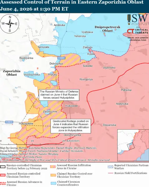 Російські сили стверджують про "часткове оточення" українських військ у Костянтинівці: аналіз фронту від ISW 27