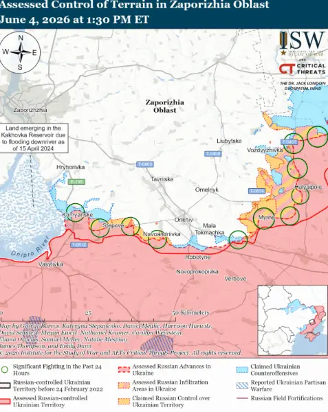 Російські сили стверджують про "часткове оточення" українських військ у Костянтинівці: аналіз фронту від ISW 28