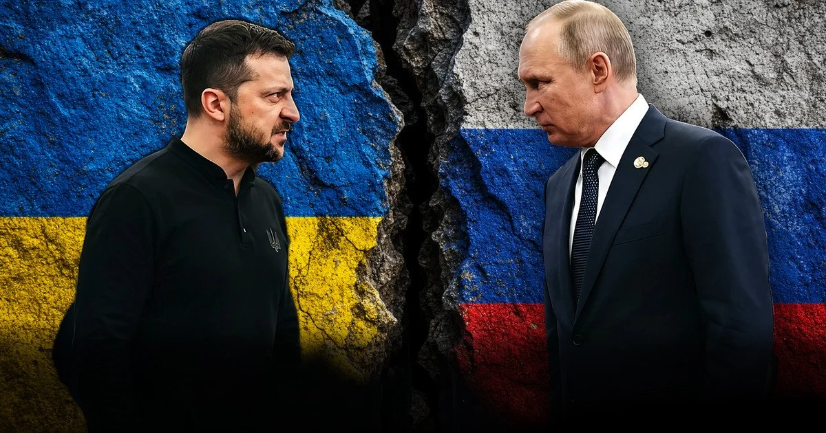 Volodymyr Zelenskyy and Putin