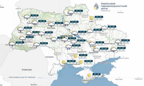 На низці територій прогнозуються грози та опади, на півдні температура сягатиме +26 градусів: прогноз погоди в Україні на 14 червня 8