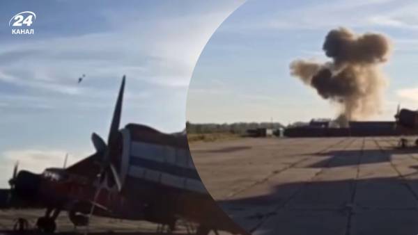 Вибух на аеродромі поблизу Рязані зафіксовано на відео. 15