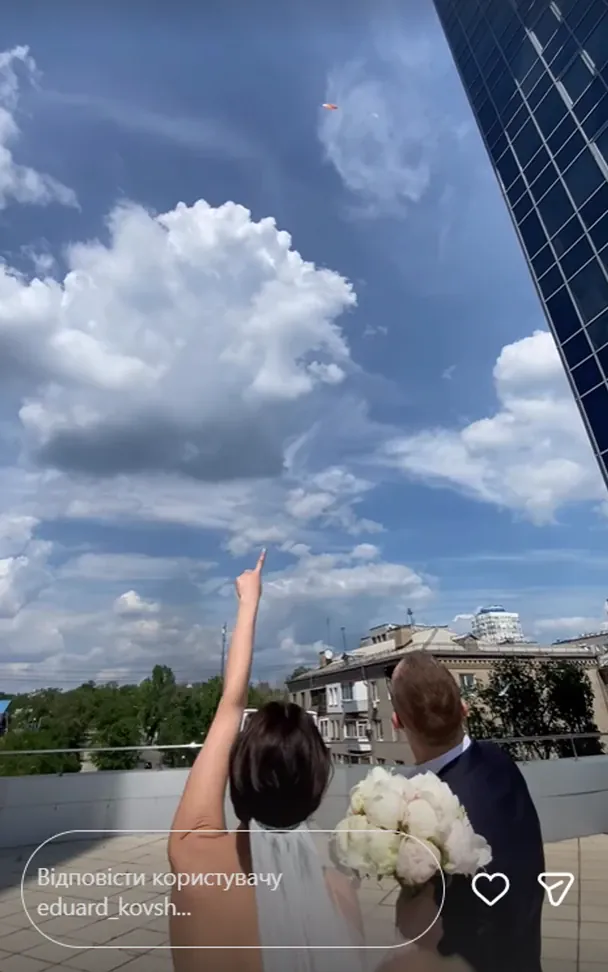 Момент збиття дрона у Запоріжжі