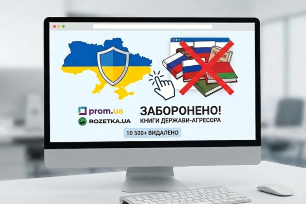 У травні з українських торговельних платформ зникло понад 150 російських та білоруських видань. 4
