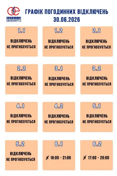 У всіх регіонах та виключно ввечері: коли відключатимуть електроенергію в Україні 30 червня 18 У всіх регіонах та виключно ввечері: коли відключатимуть електроенергію в Україні 30 червня 18