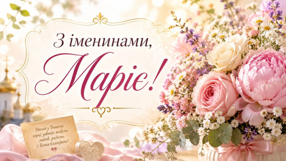 Привітання для Марії з Днем Ангела: листівки та тексти 3 Привітання для Марії з Днем Ангела: листівки та тексти 3