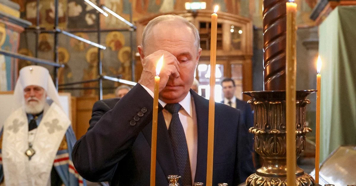 Путін в Архангельському соборі Кремля