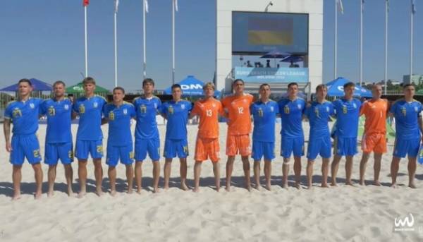 Українська команда зайняла п’яту позицію на етапі Євроліги з пляжного футболу 2026