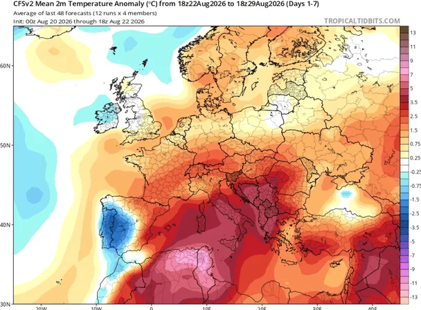 Метеорологічна карта / Джерело: Ігор Кібальчич на Meteoprog 