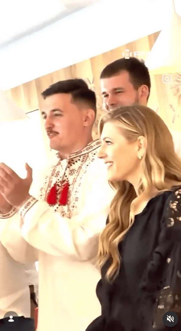 Кетрін Винник на весіллі українського військового / © instagram.com/katherynwinnick