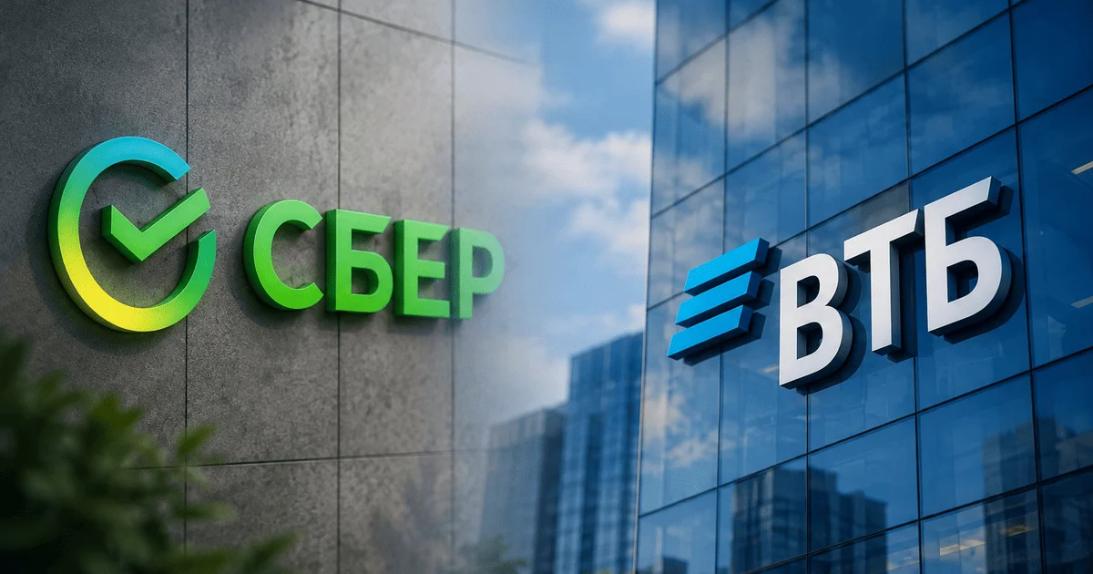 Найбільші банки Росії «Сбер» та «ВТБ» Найбільші банки Росії «Сбер» та «ВТБ»