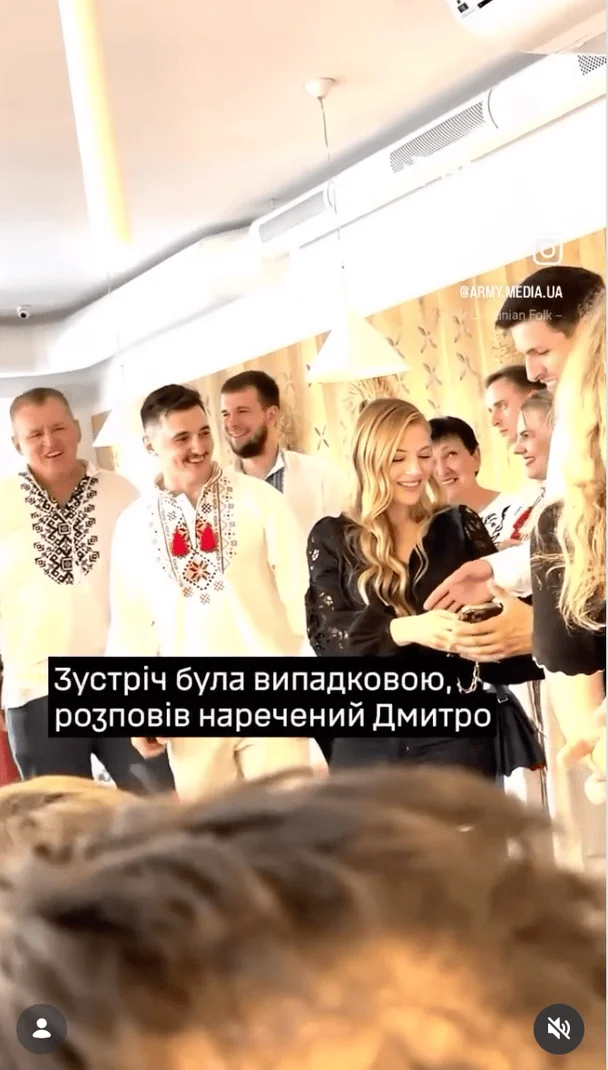Кетрін Винник на весіллі українського військового / © instagram.com/katherynwinnick