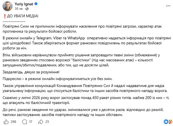 Балістичні ракети: нові правила та пояснення від Повітряних сил 4
