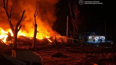 Наслідки атаки на Запоріжжя_1 / © Голова Запорізької ОВА Іван Федоров