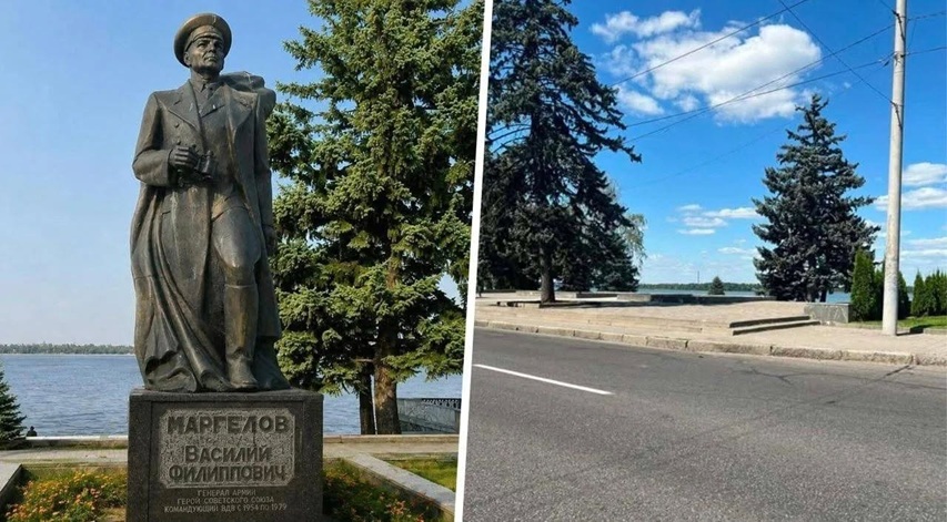 У Дніпрі знесли пам'ятник радянському генералу Василю Маргелову ➜ ZMINA 4