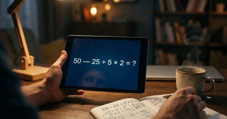 Задача на увагу: як шкільний приклад 50 – 25 ÷ 5 × 2 спантеличує багатьох 4