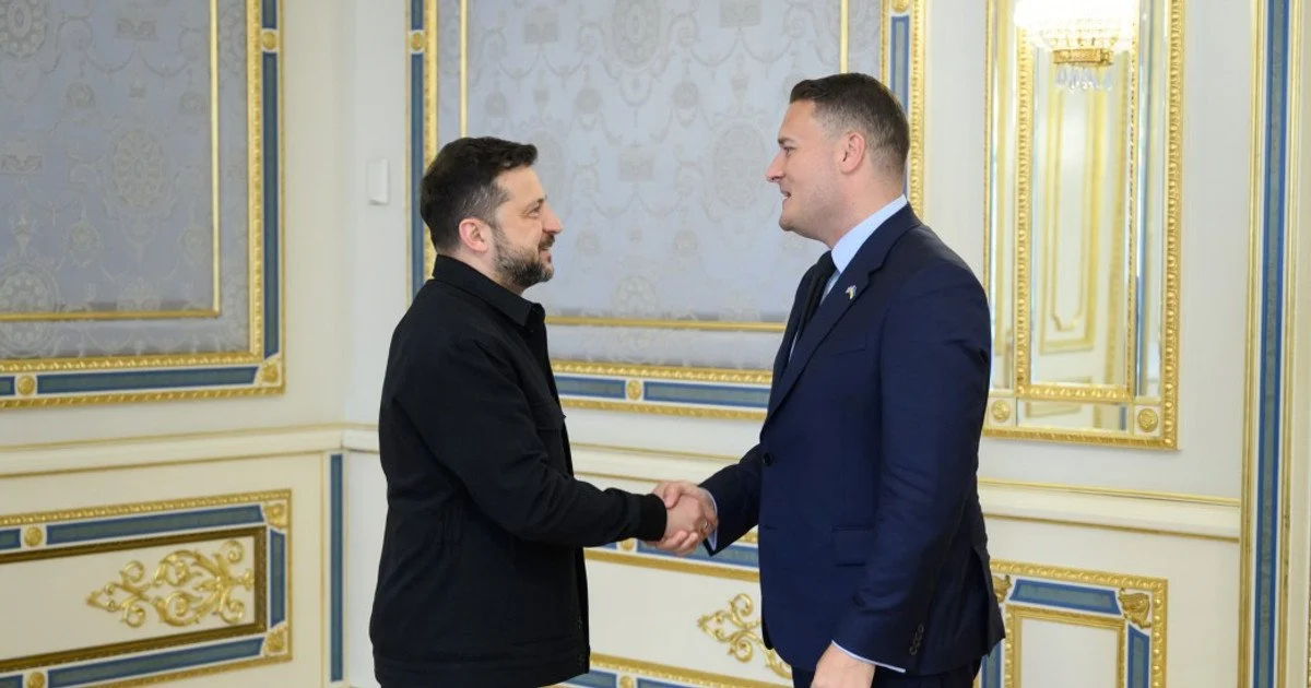 Volodymyr Zelensky with Wes Streeting