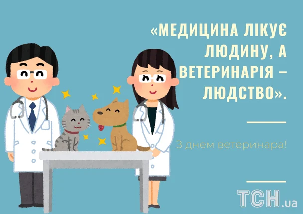 Привітання з Днем ветеринара 2026: чудові побажання прозою, віршами та власними словами 6 Листівки з Днем ветеринара / © ТСН