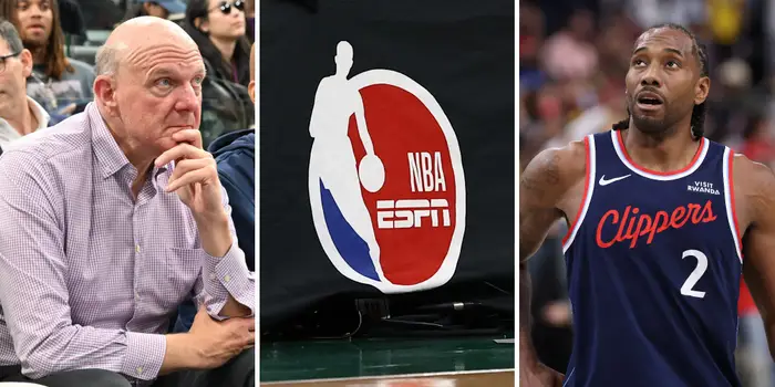 Стів Балмер, Кавай Леонард та логотип ESPN