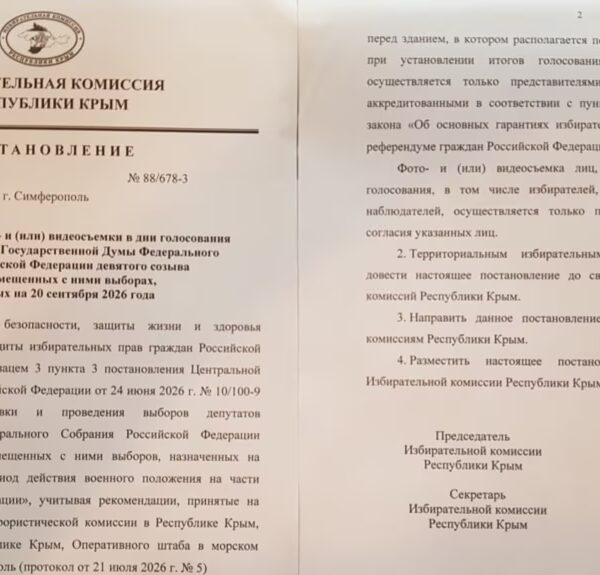 Окупанти заборонили фотографувати бюлетені на виборах у Криму