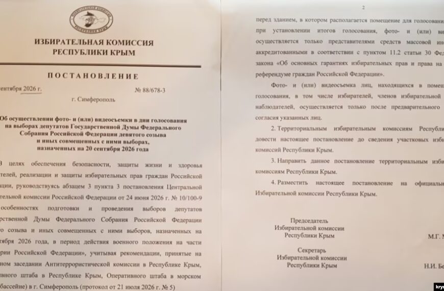 ПОРТАЛ новин 78 Окупанти заборонили фотографувати бюлетені на виборах у Криму