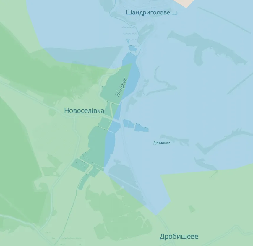 Третій корпус звільнив три села на Донеччині в межах операції "Вівальді" 2 Звільнені села на карті