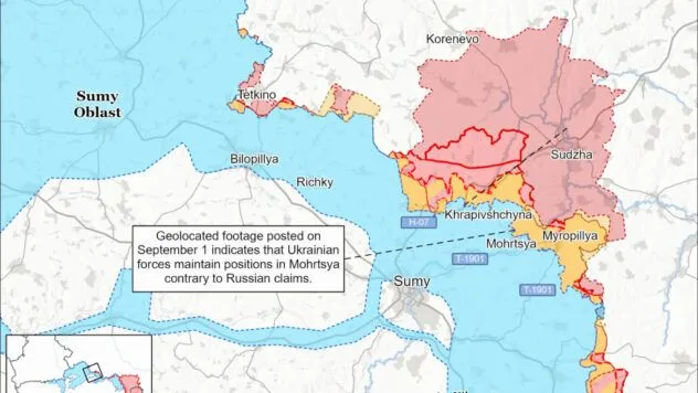 Ситуація на фронті 3 вересня 2026: оновлена карта бойових дій 7 Карта бойових дій